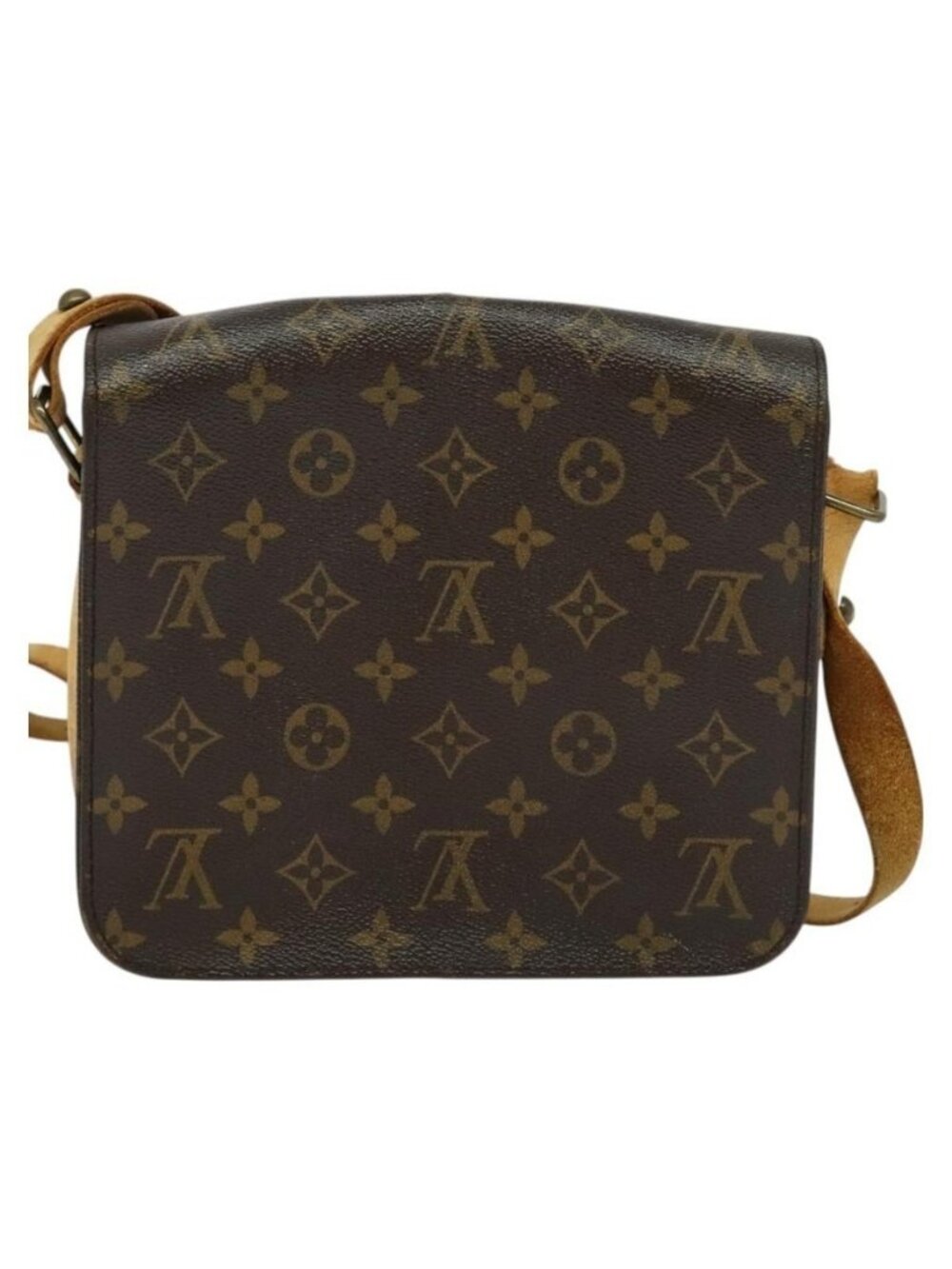 EX00186 Authentic LOUIS VUITTON Monogram Cartouchiere MM Shoulder Bag M51253 LV - Picture 9 of 16